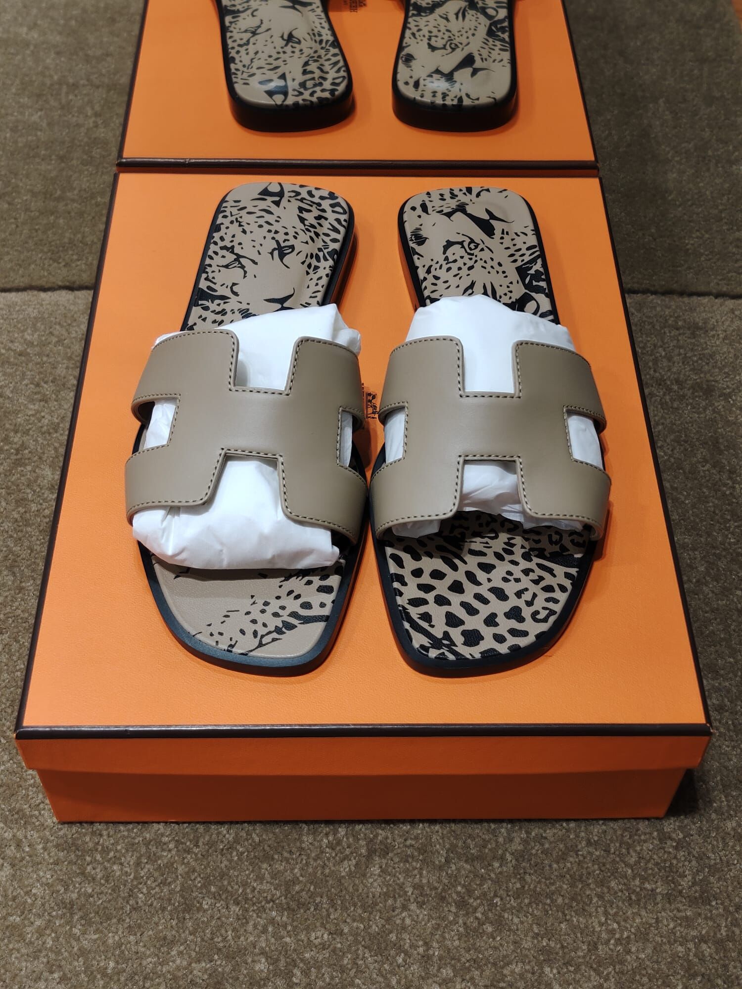 Oran sandal leopard beige argile #37
