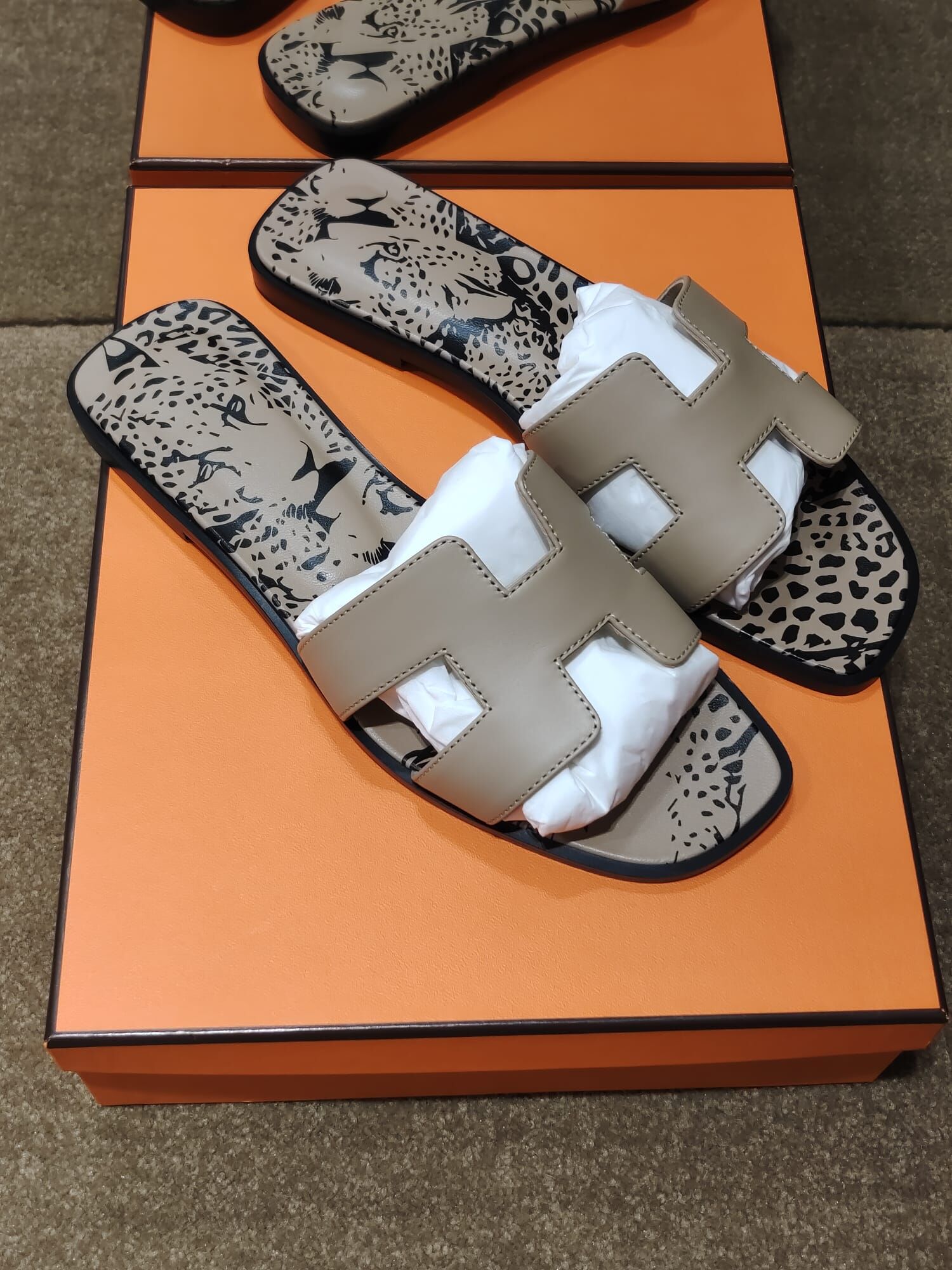 Oran sandal leopard beige argile #37