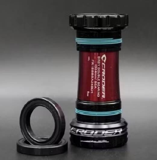 CRODER Birdy 專為Birdy設計的BSA 陶瓷BB 改雙盤專用BB 直徑1.37” 長度68mm for Birdy 24mm