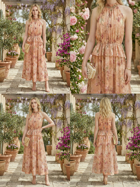 1GI0521-009 [GIOVANNI] Alyson Robes Orange (EU)