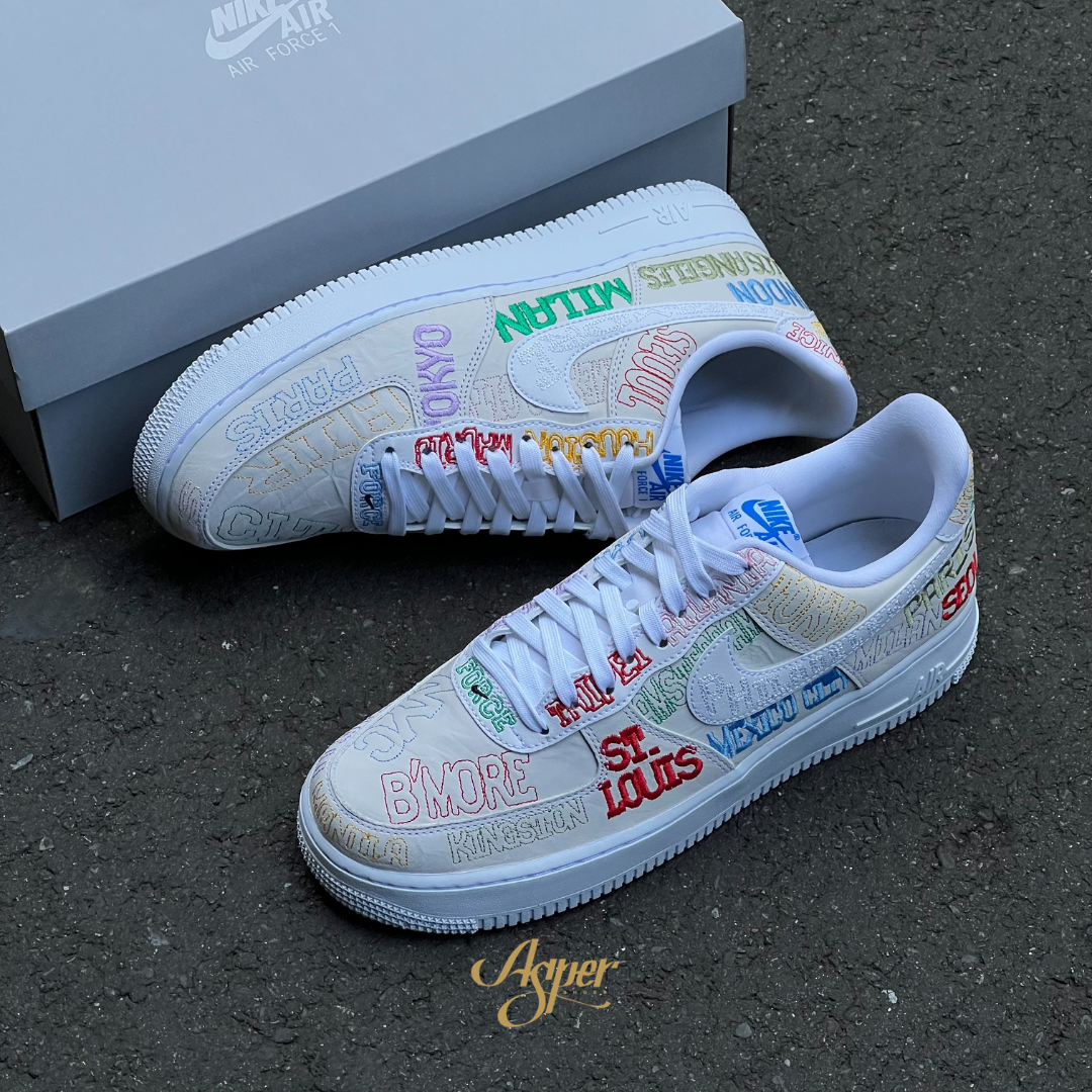 【官網限定】Nike Air Force 1 Low "World Tour" 環遊世界 男鞋 II1549-100