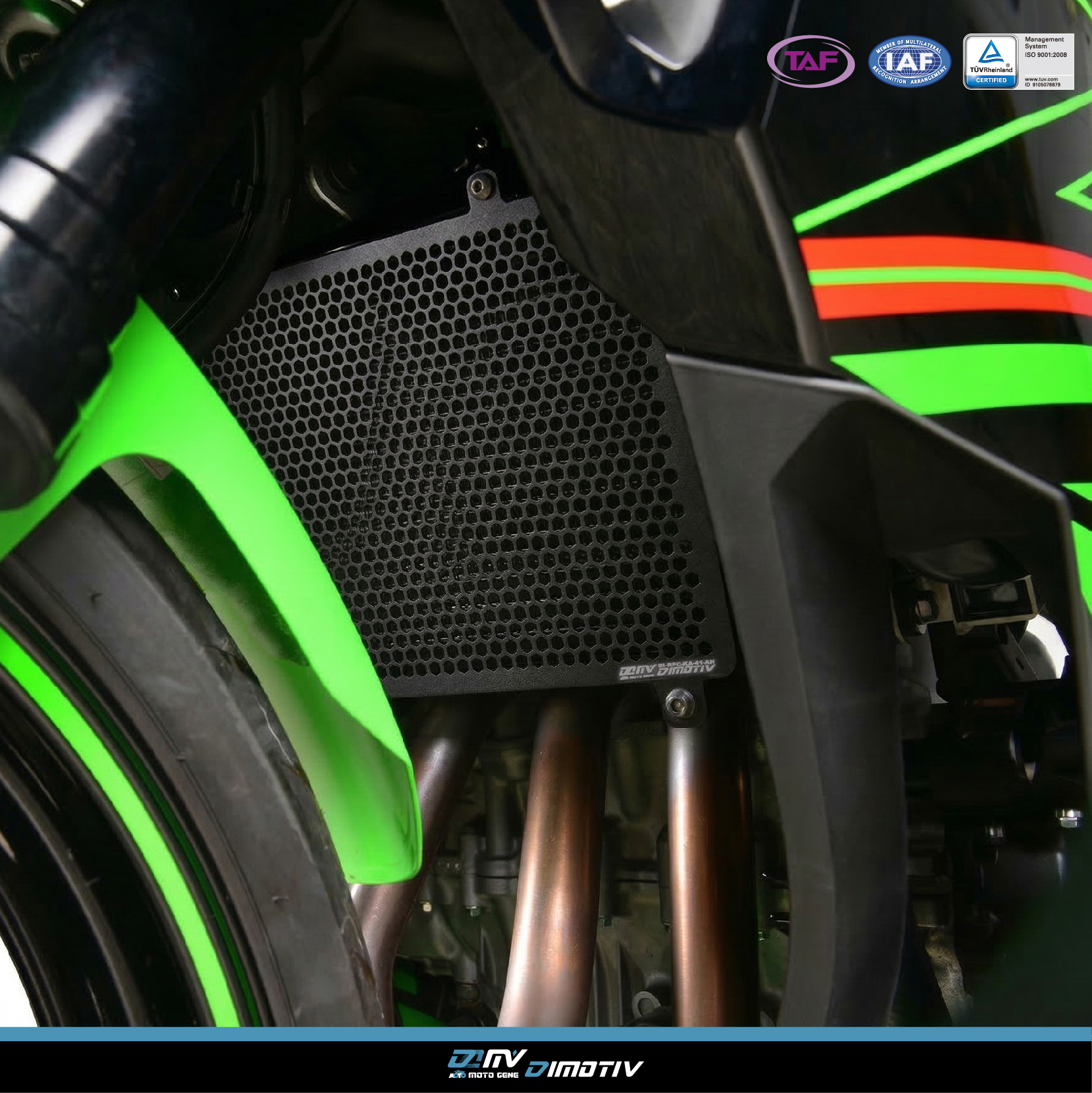 【DIMOTIV】KAWASAKI ZX4RR 23-26 蜂巢式水箱護網
