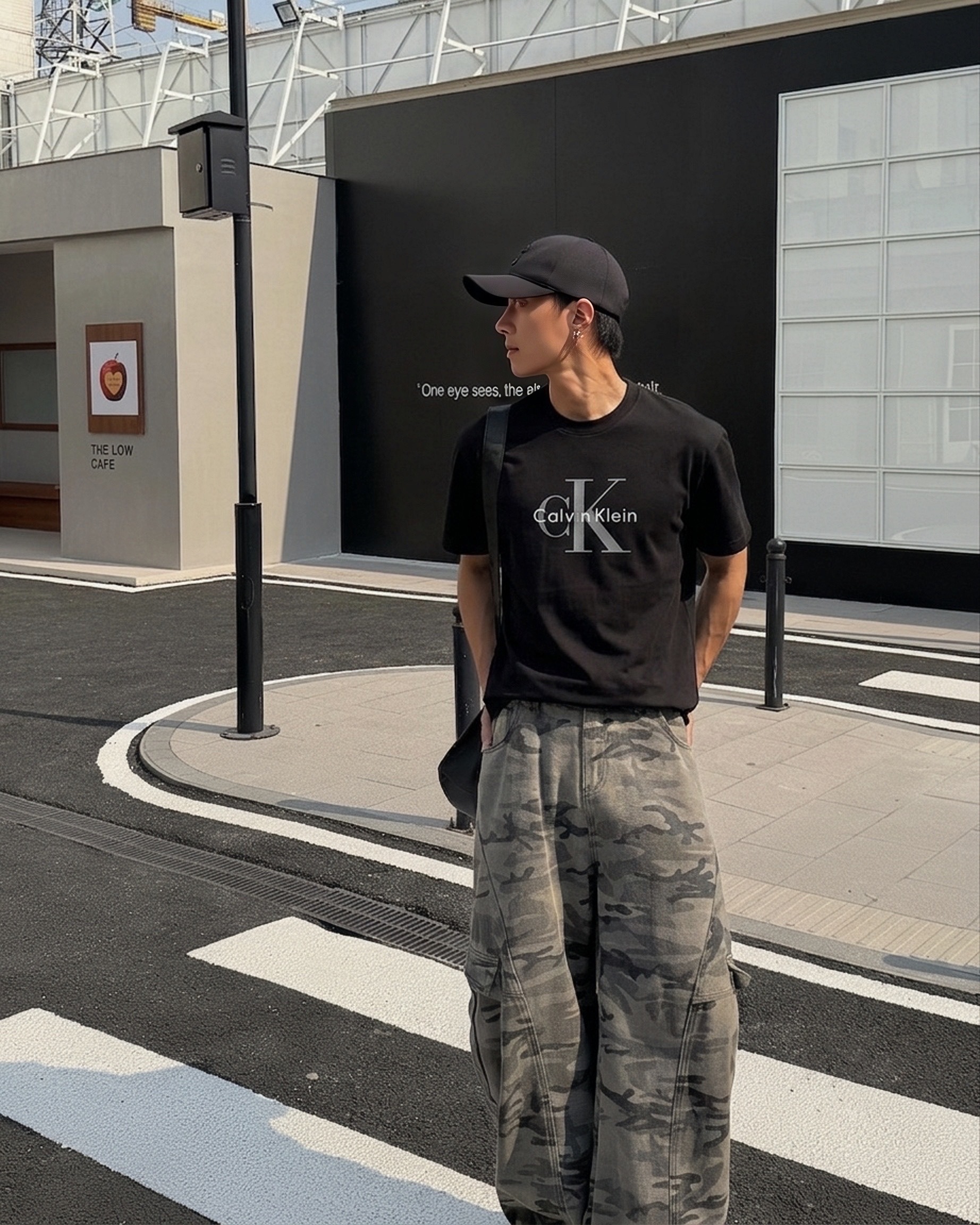 Calvin Klein CK 大標 純棉 寬鬆 短袖 兩色