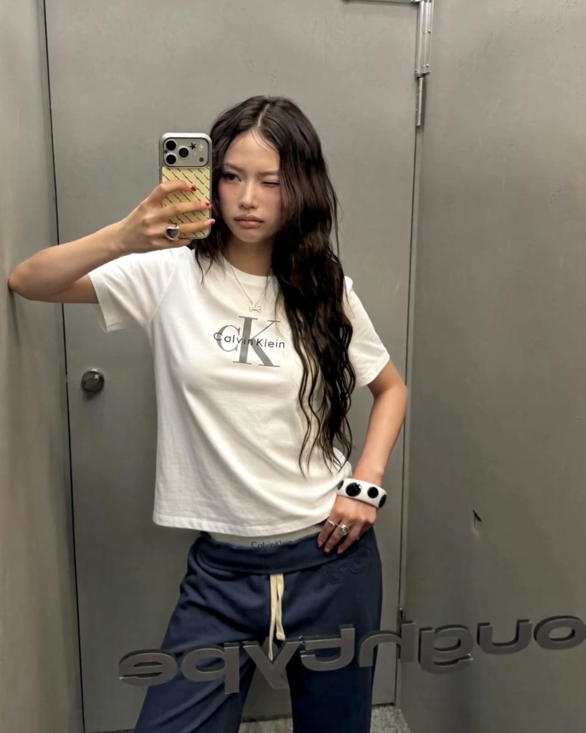 Calvin Klein CK 大標 純棉 寬鬆 短袖 兩色