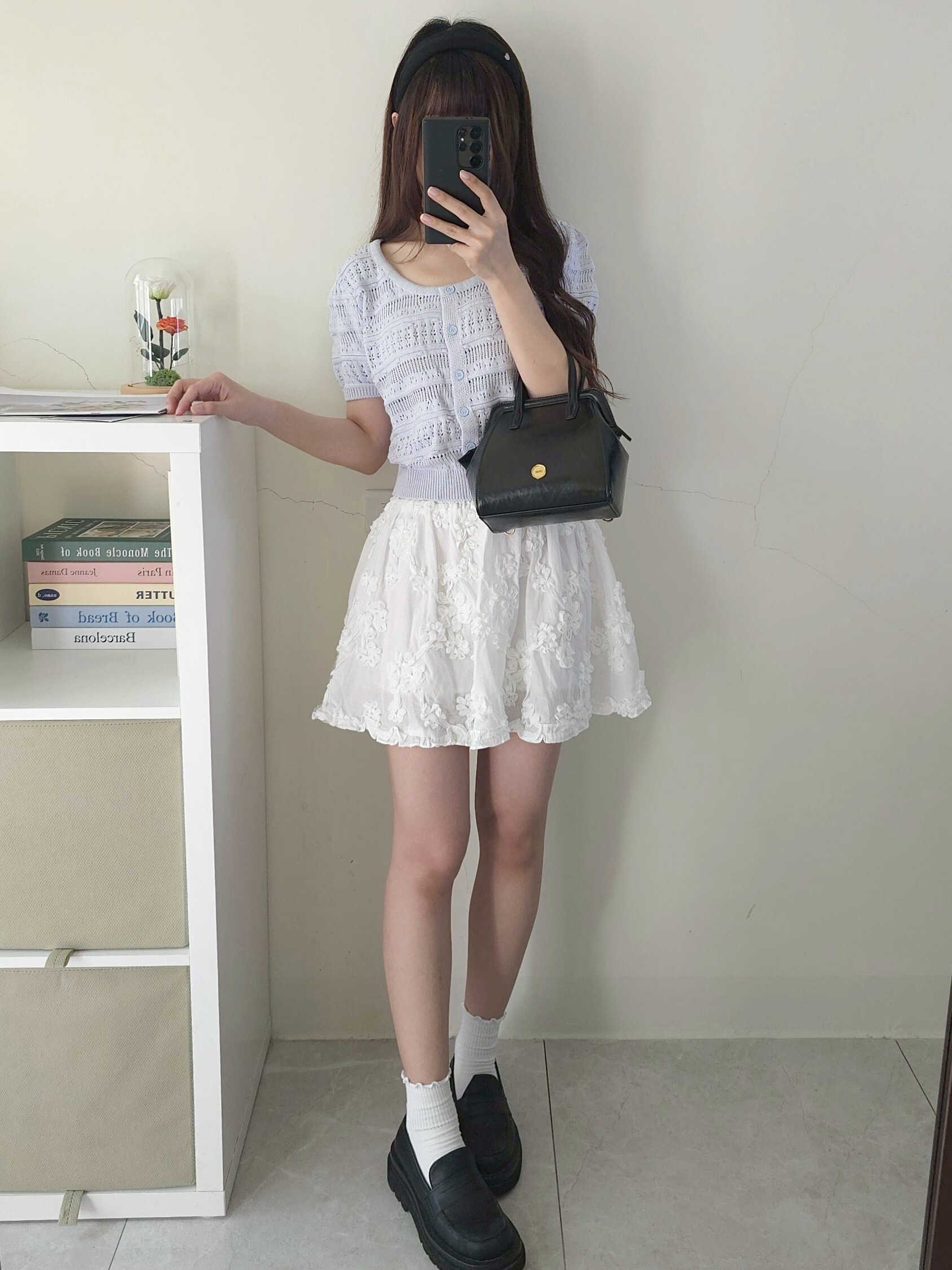 🌷純白夢境立體雕花蛋糕短裙 1𝐜𝐨𝐥𝐨𝐫. #R08
