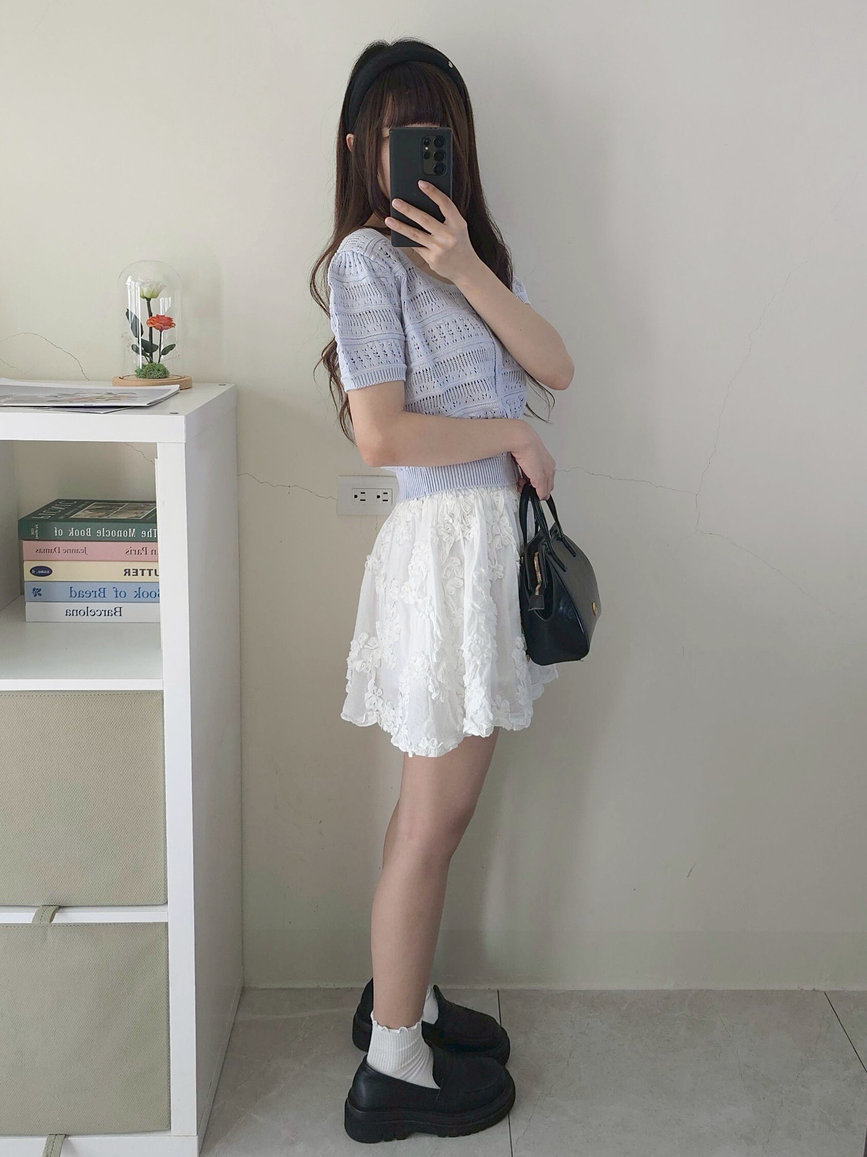 🌷純白夢境立體雕花蛋糕短裙 1𝐜𝐨𝐥𝐨𝐫. #R08
