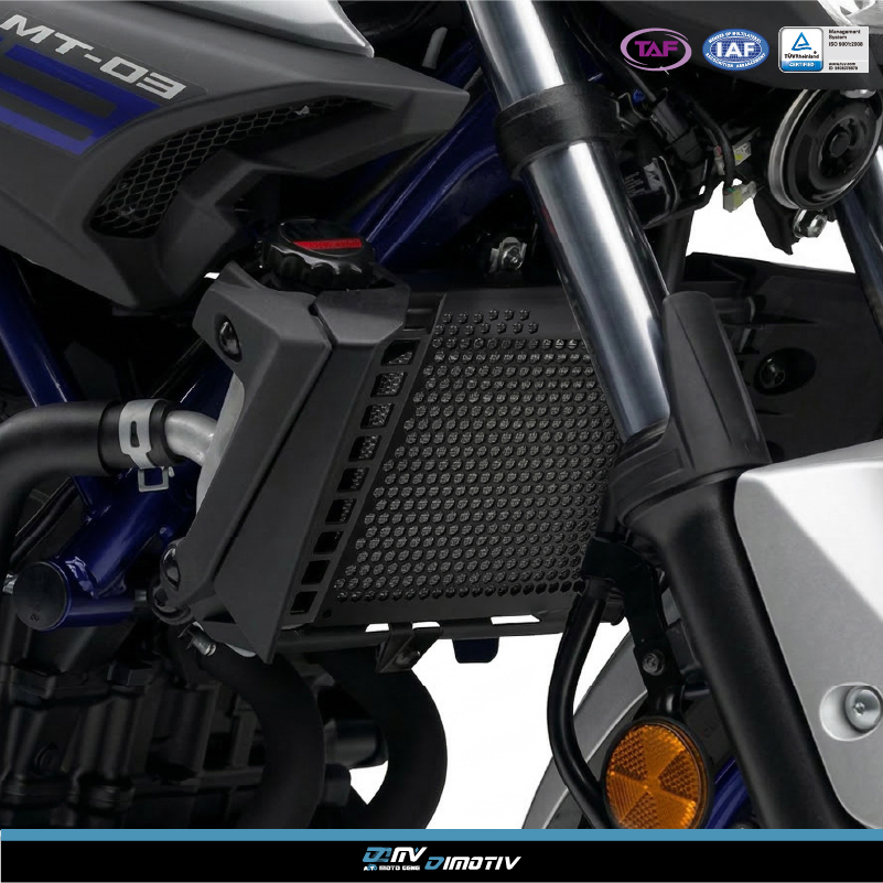 【DIMOTIV】YAMAHA MT03 21-26 蜂巢式水箱護網