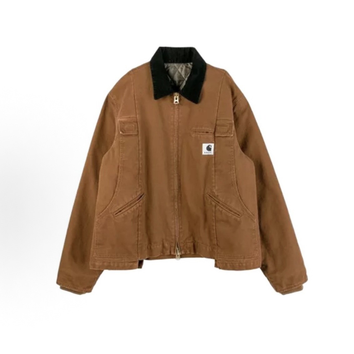 CARHARTT  WIP X SACAI 聯名款 解構 底特律外套 棕色-250090S