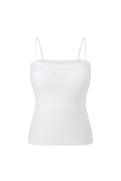 AB037 Verish【Modal | 彈性透氣】 細肩帶Bra Top(附胸墊)