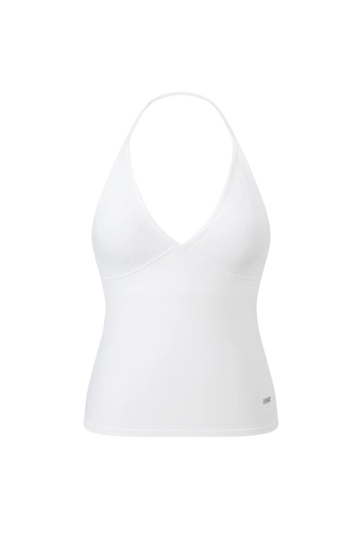 AB036 Verish【Cotton | 柔軟舒適】柔棉V領繞頸Bra Top (附胸墊)