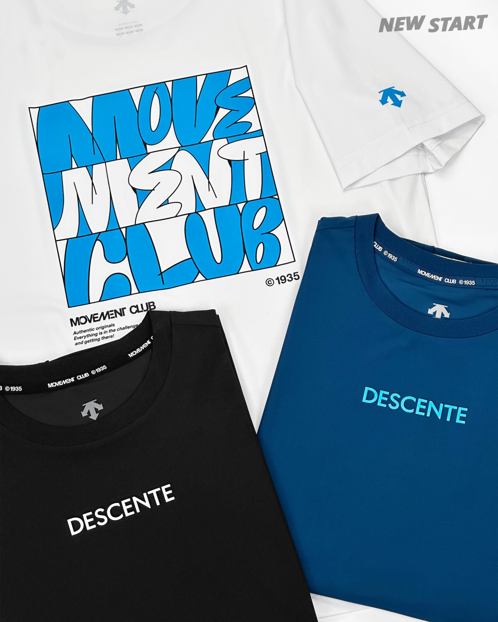 Descente 迪桑特 背後方框塗鴉字母 短袖上衣 短T
