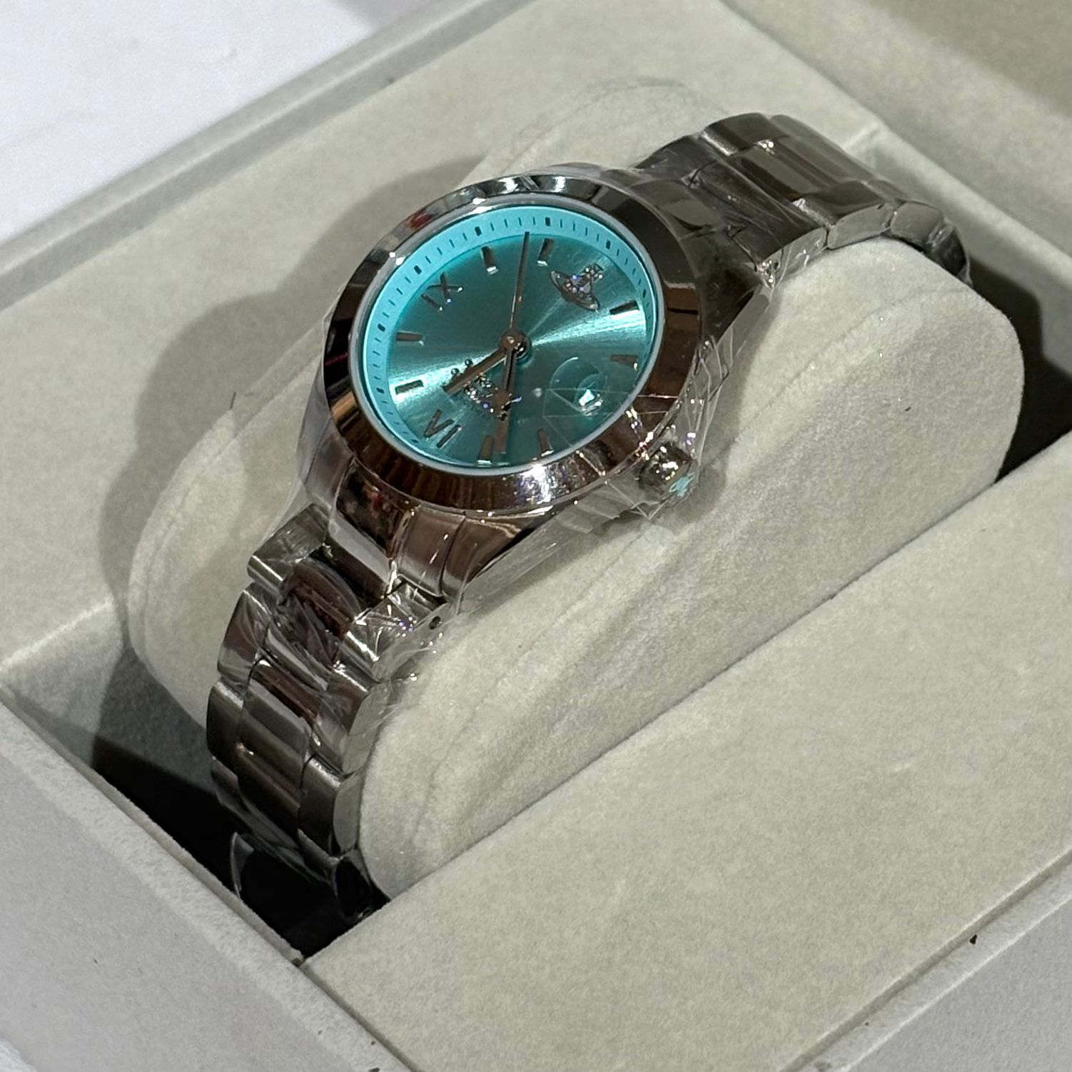 本月出位價!!! 全新VIVIENNE WESTWOOD WATCH,MAIDA,28mm,VV292TQSL,藍色面/不鏽鋼錶帶, 石英機芯, #西太后手錶 #BRAND NEW #香榭站正品