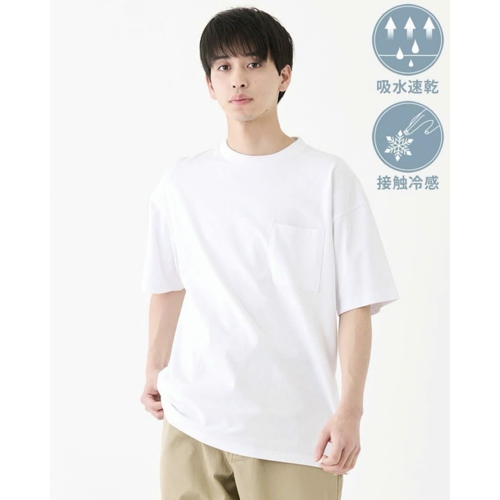 Goodwear Japan USA Cotton QuicK Dry Big Pocket Tee
