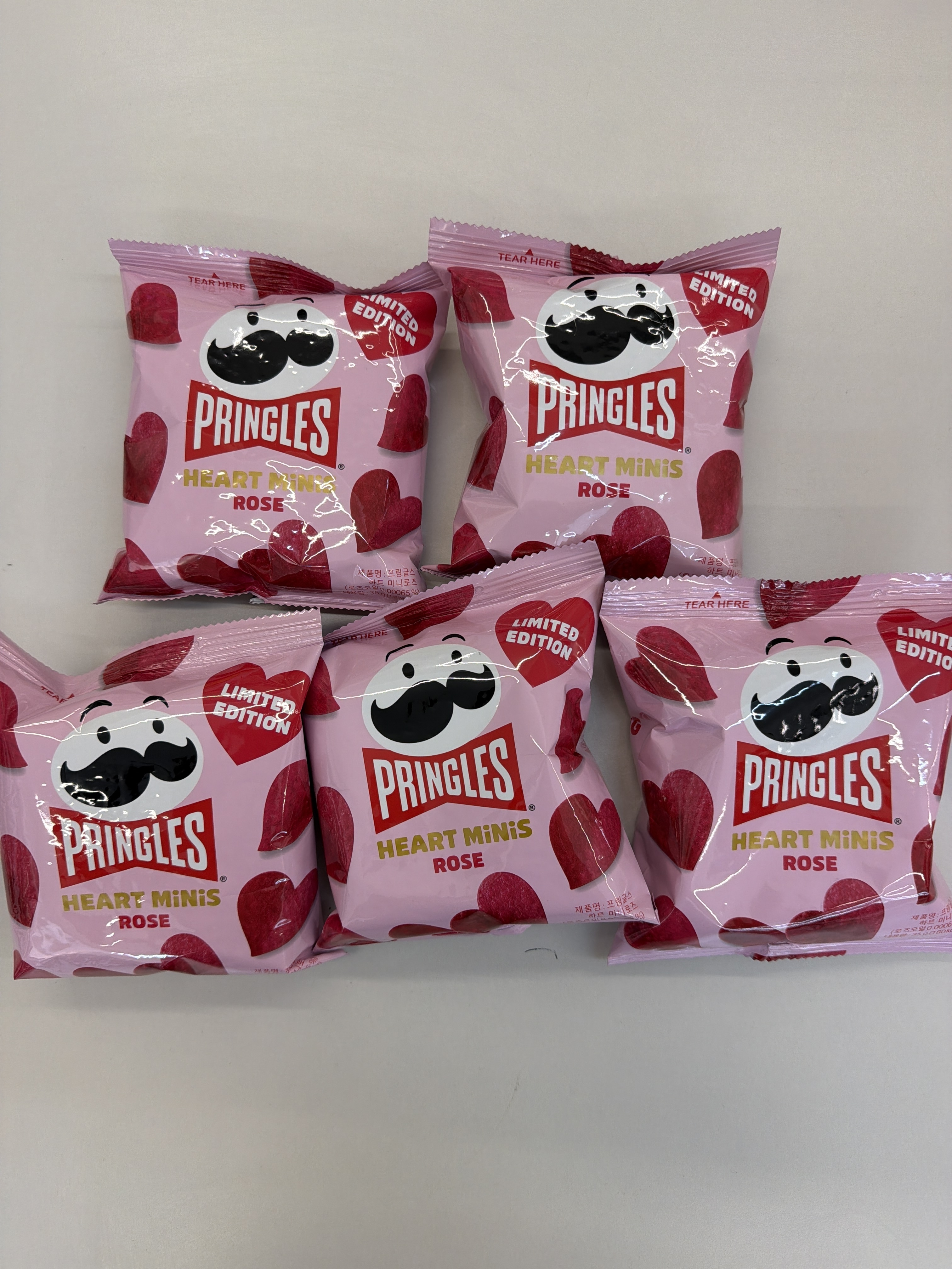 SY04 PRINGLES HEART MiNiS 心心薯片-玫瑰味 35g X5包
