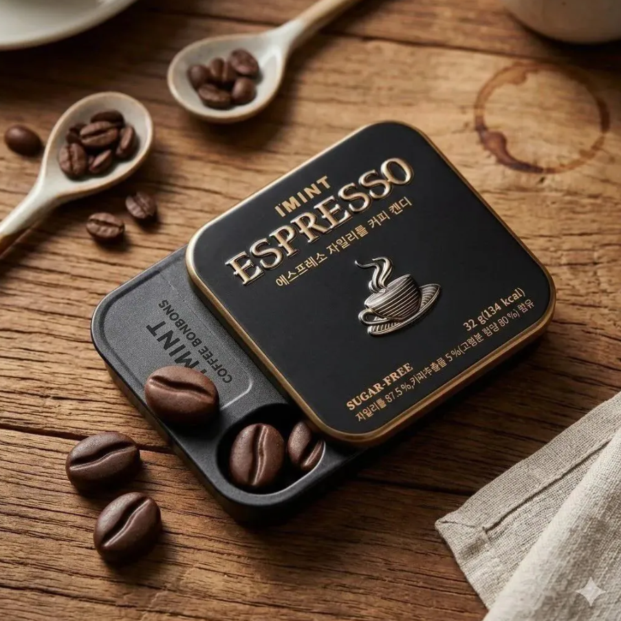 SY06 韓國 I‘MINT  Espresso 無糖木糖醇 濃縮 咖啡 薄荷糖 32g
