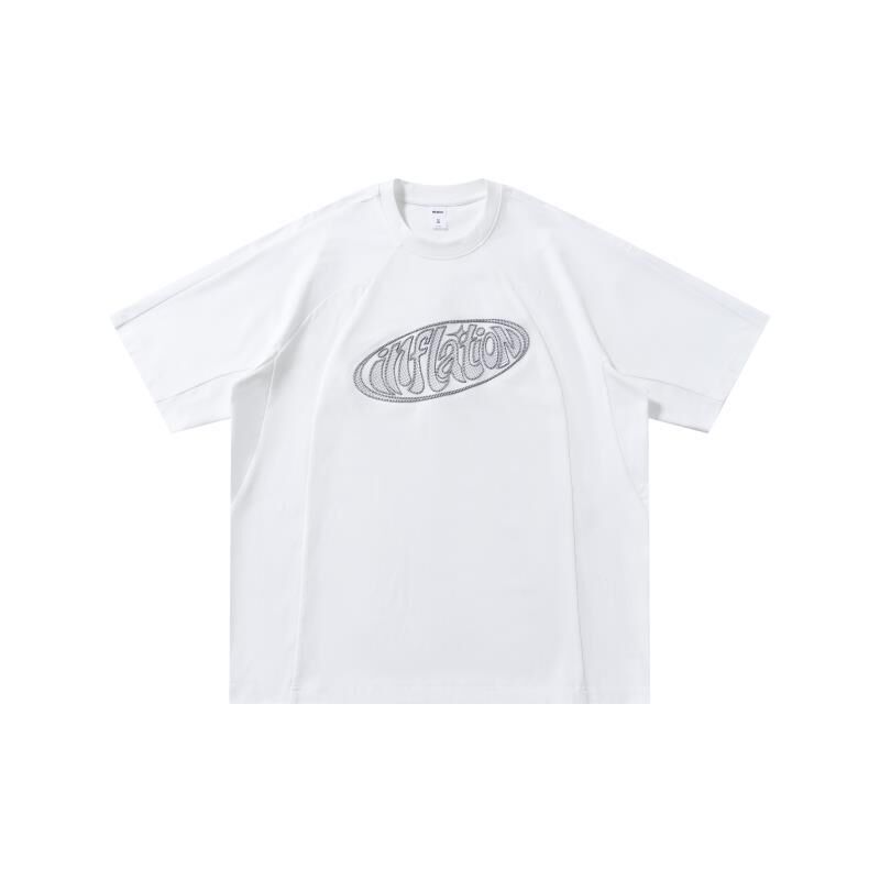 Oval Emblem中空刺繡短TEE