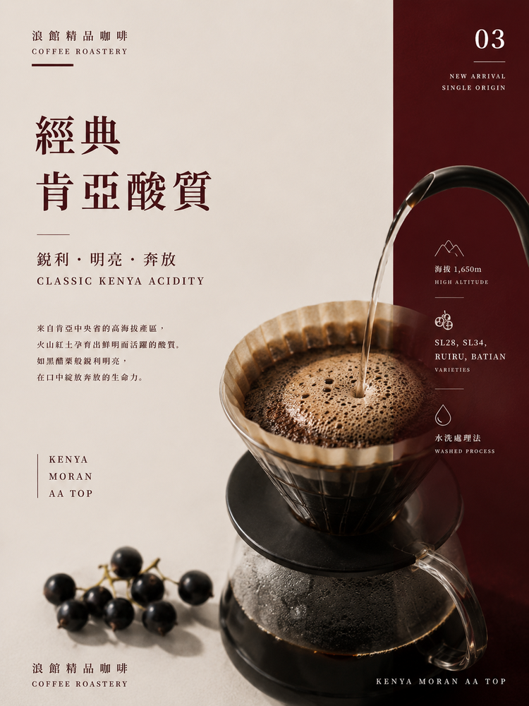 肯亞 莫蘭戰神 AA TOP 水洗｜咖啡豆 227g