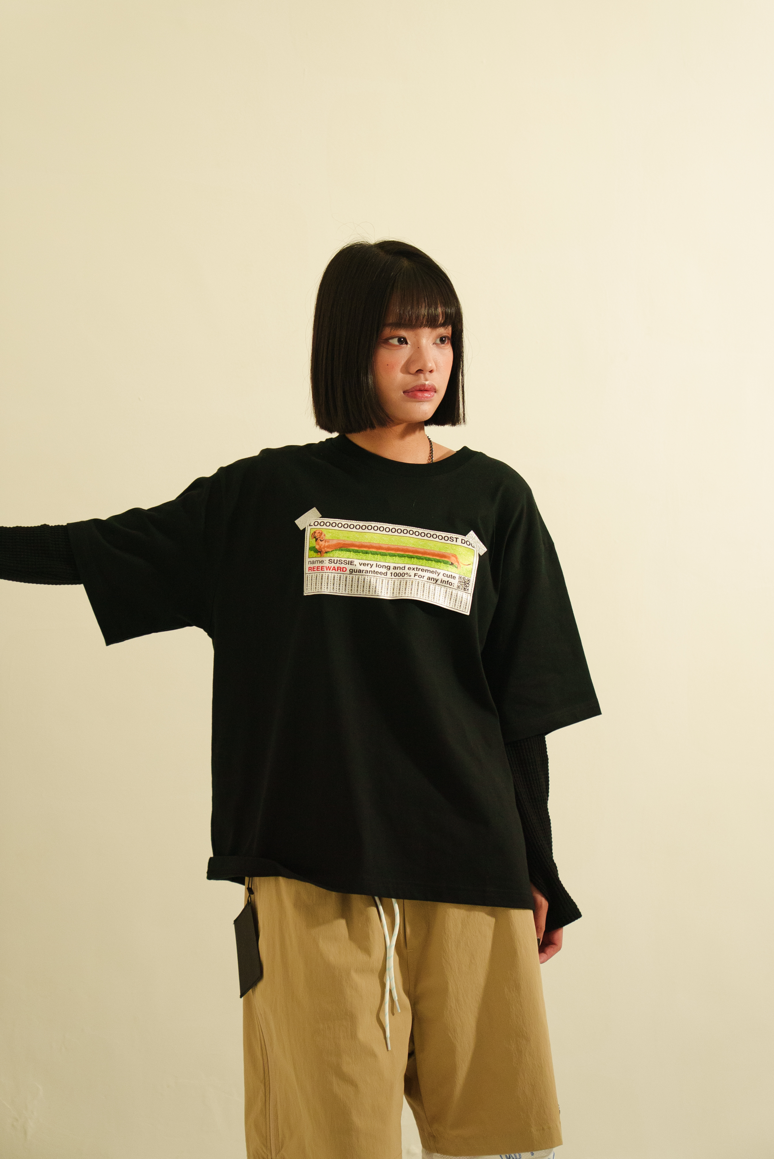【Focus Store】現貨秒發 SSSTUFFF Lost Dog Tee "Black" 臘腸狗 黑色 短袖