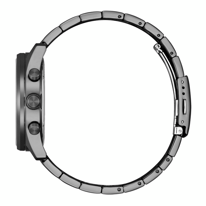 萬年鐘錶 - Citizen 星辰錶  經典款三眼計時石英男錶 AN8197-52E 錶徑42MM