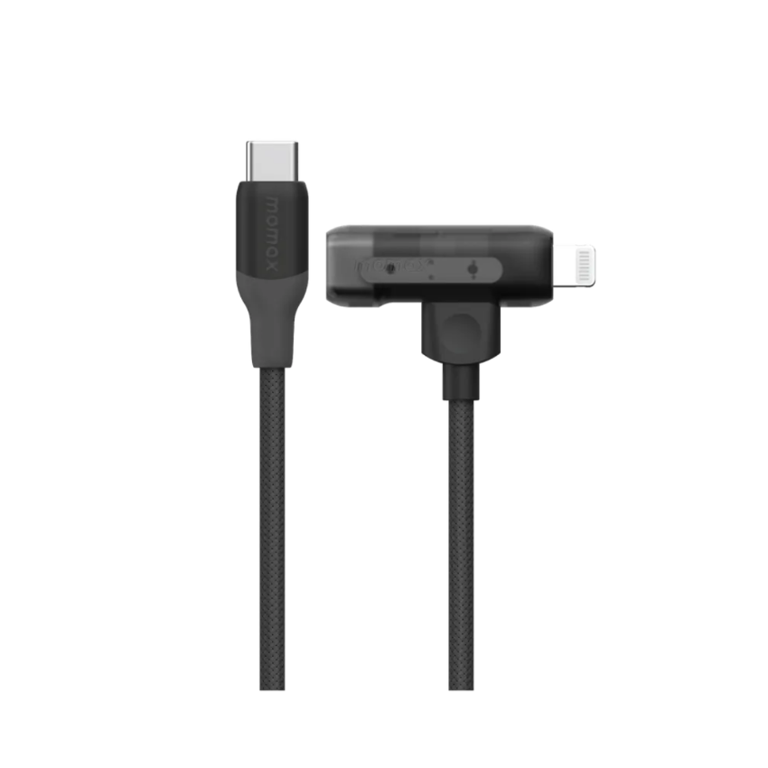 Momax 1-Link Flow Duo 2-in-1 USB-C to Lightning 編織線 (1.5米)