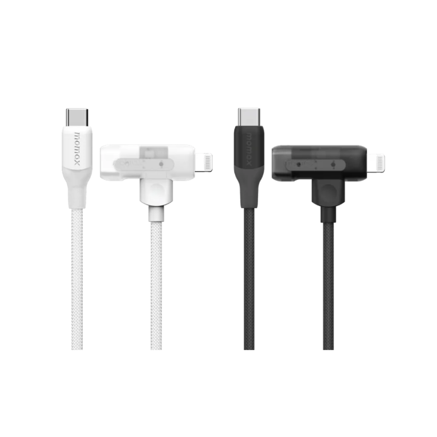 Momax 1-Link Flow Duo 2-in-1 USB-C to Lightning 編織線 (1.5米)