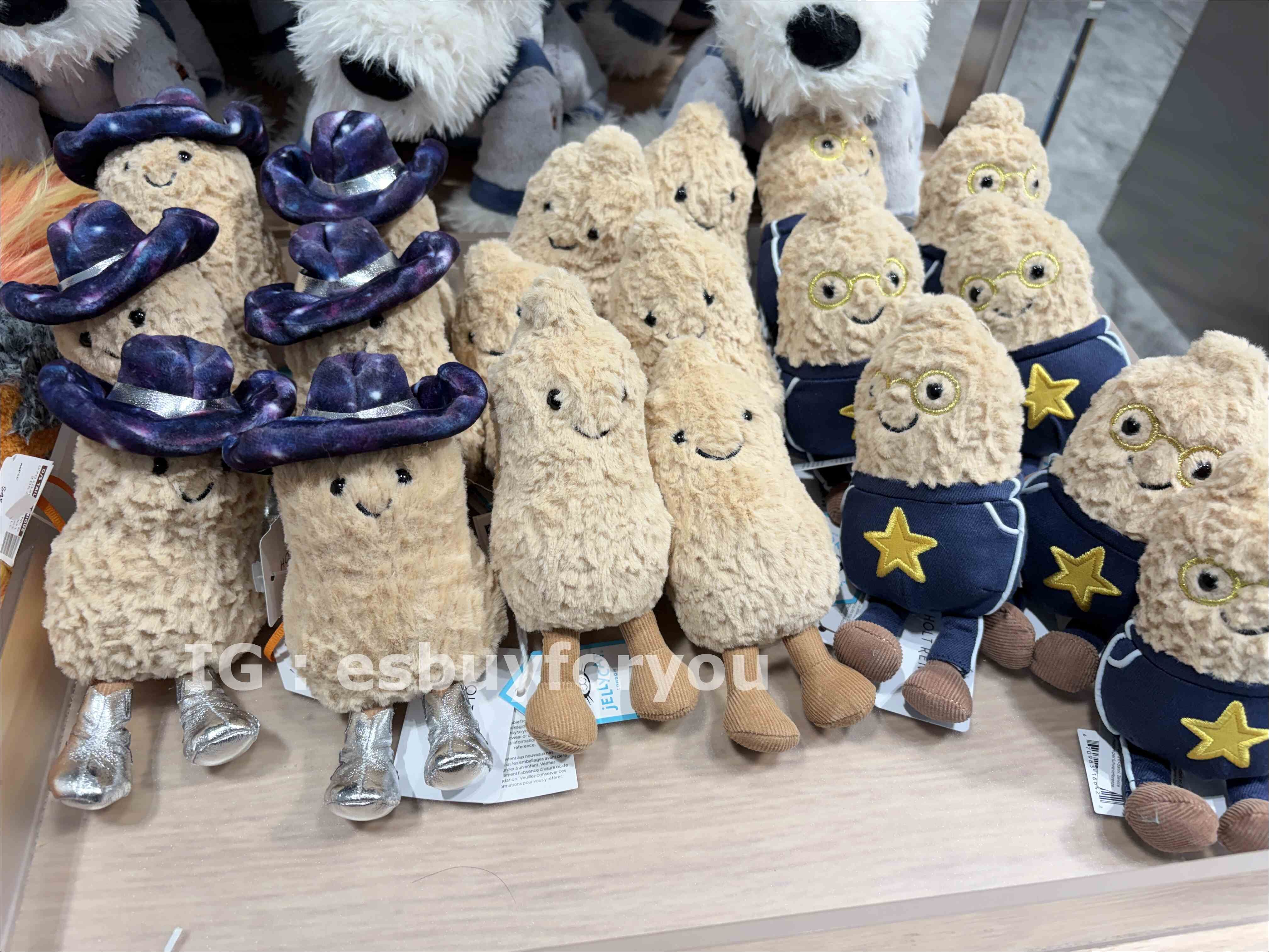 JellyCat 太空牛仔花生