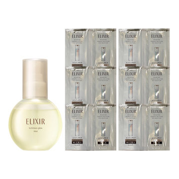[限定] ELIXIR Luminous Glow Mist Set 彈潤瞬效超微噴霧組合