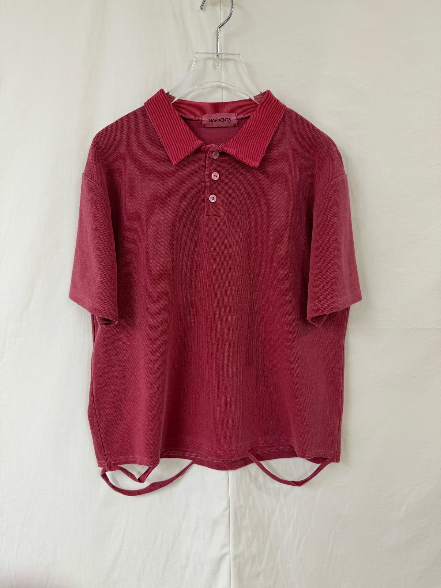 洗水破洞Polo短袖Tee GARMENTS-084T