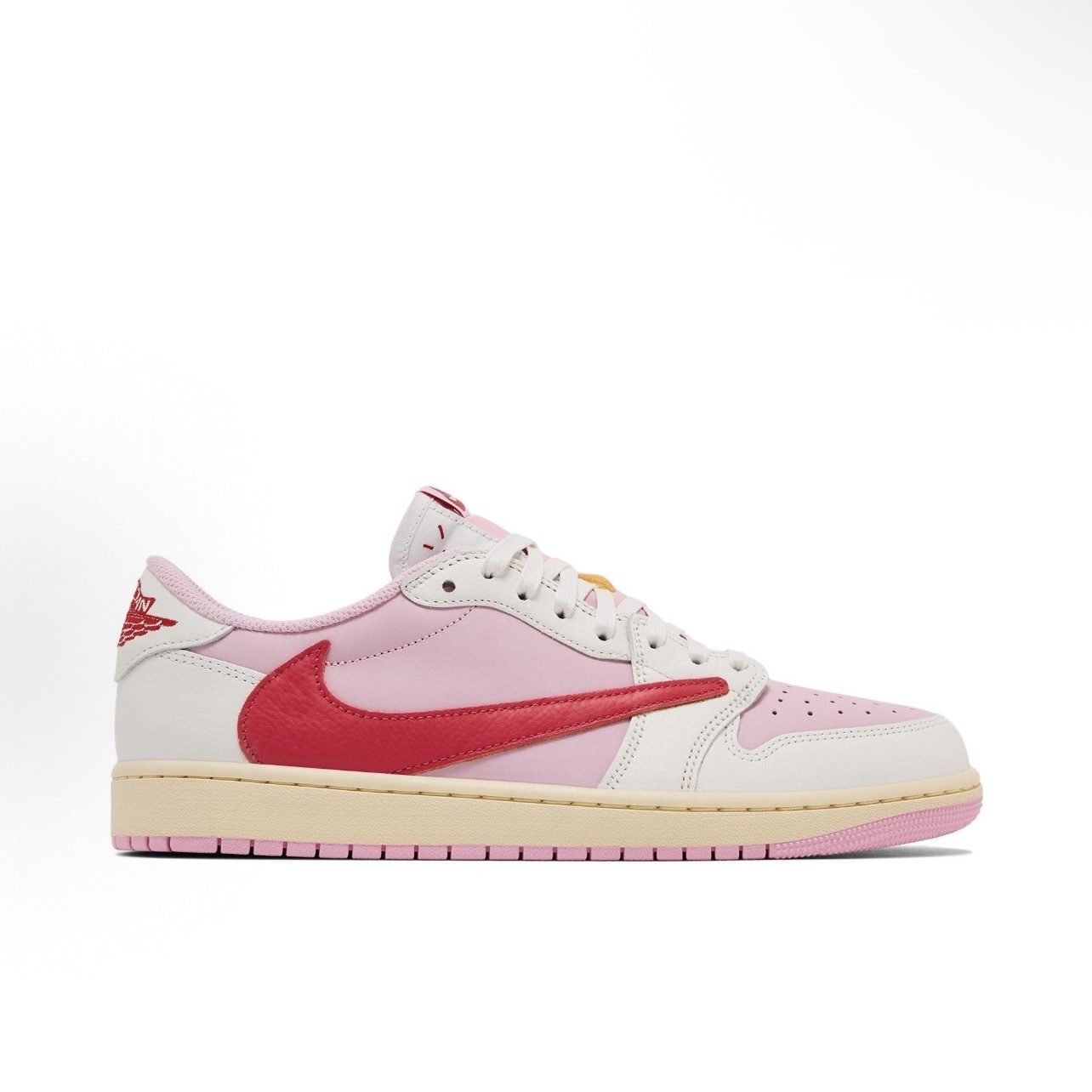 【Focus Store】預購 Travis Scott x Nike Air Jordan 1 Low OG "Sail Tropical Pink" 粉色 倒鉤 IQ7604-101