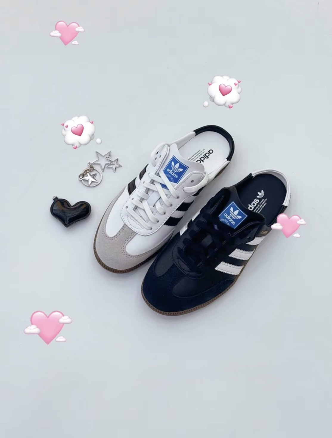 ADIDAS SAMBA OG 包頭半拖 懶人鞋  LB3815黑/LB3814白
