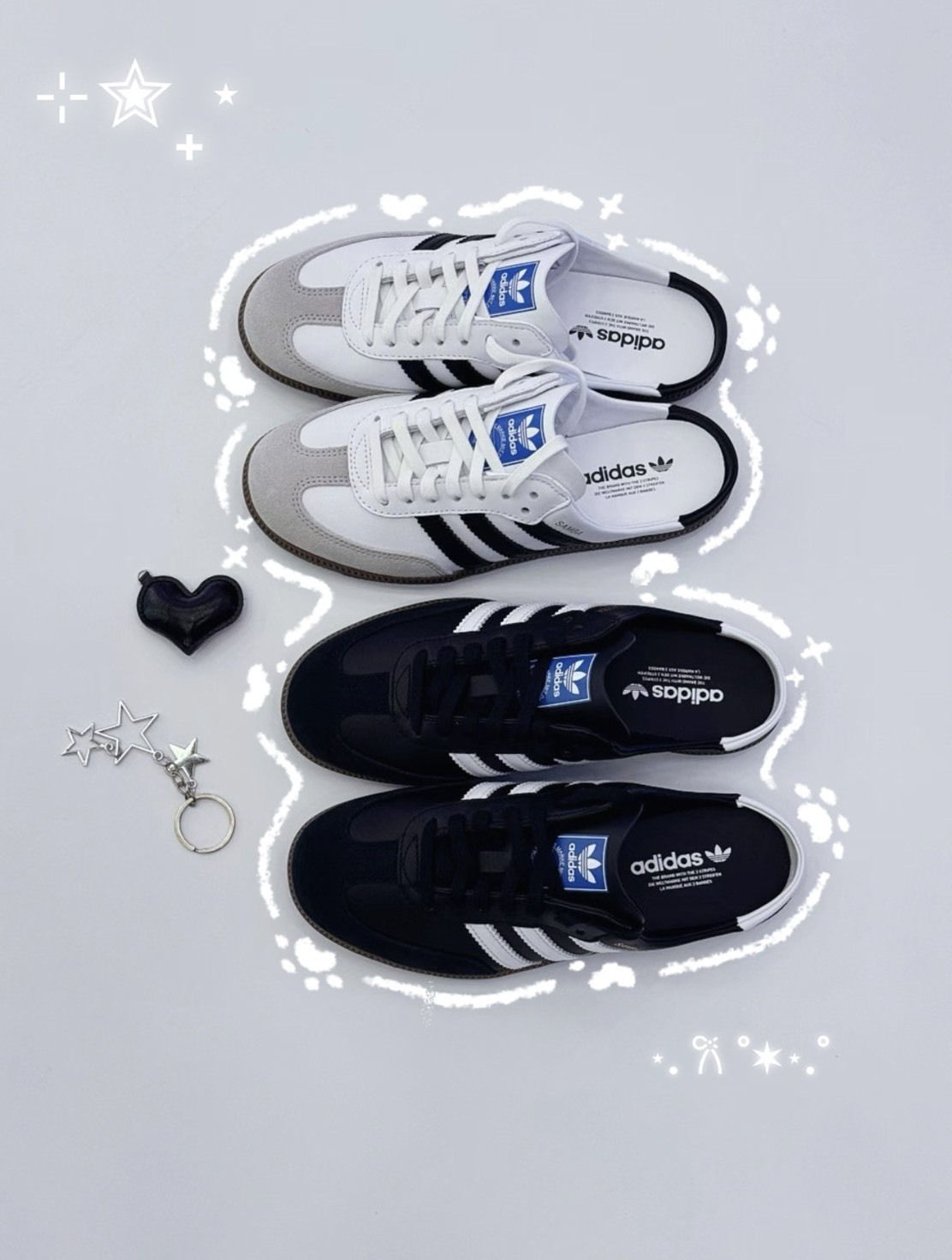 ADIDAS SAMBA OG 包頭半拖 懶人鞋  LB3815黑/LB3814白