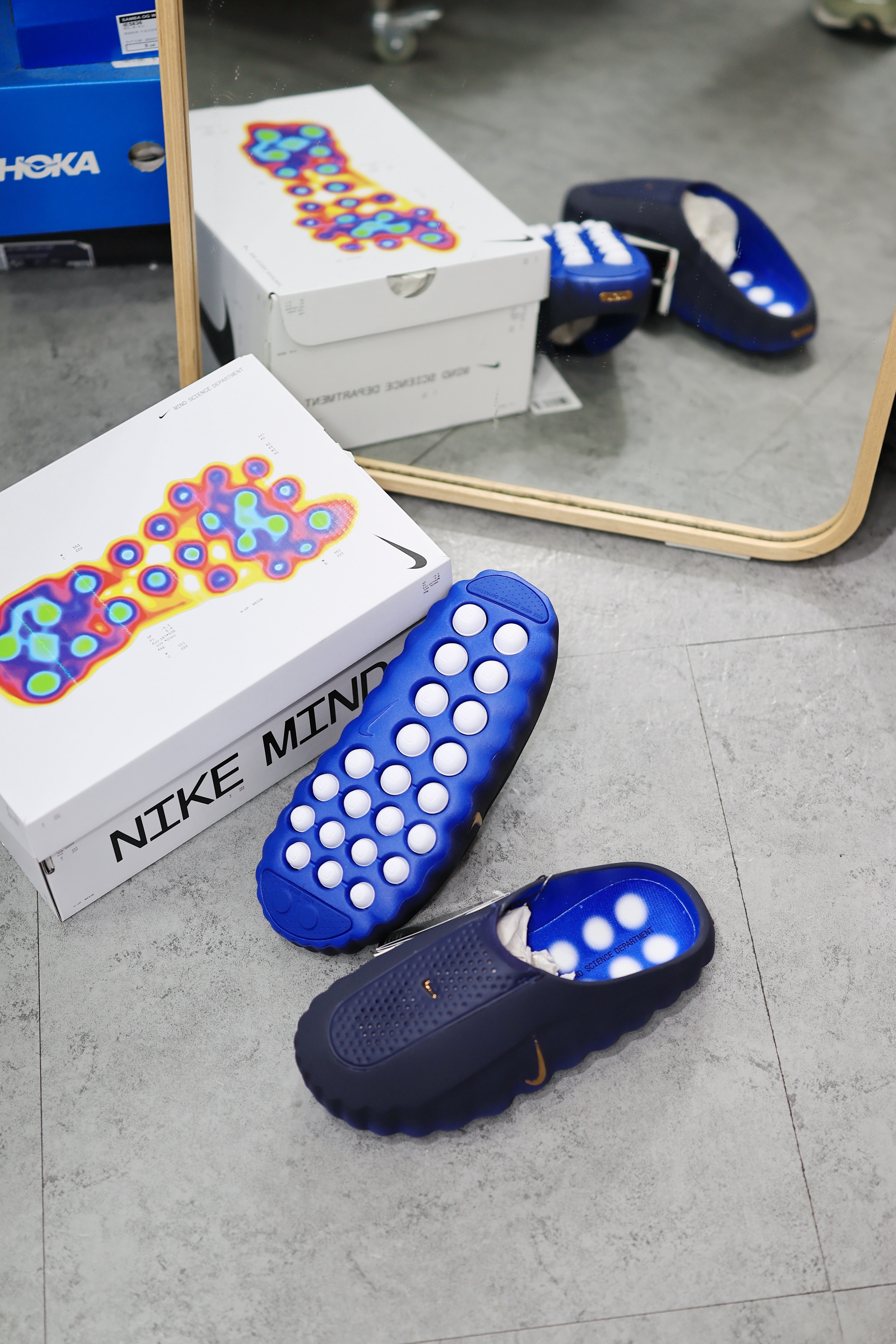 Nike Mind 001 ”Blackened Blue“ 漸層黑藍 賽前拖鞋 HQ4307-400