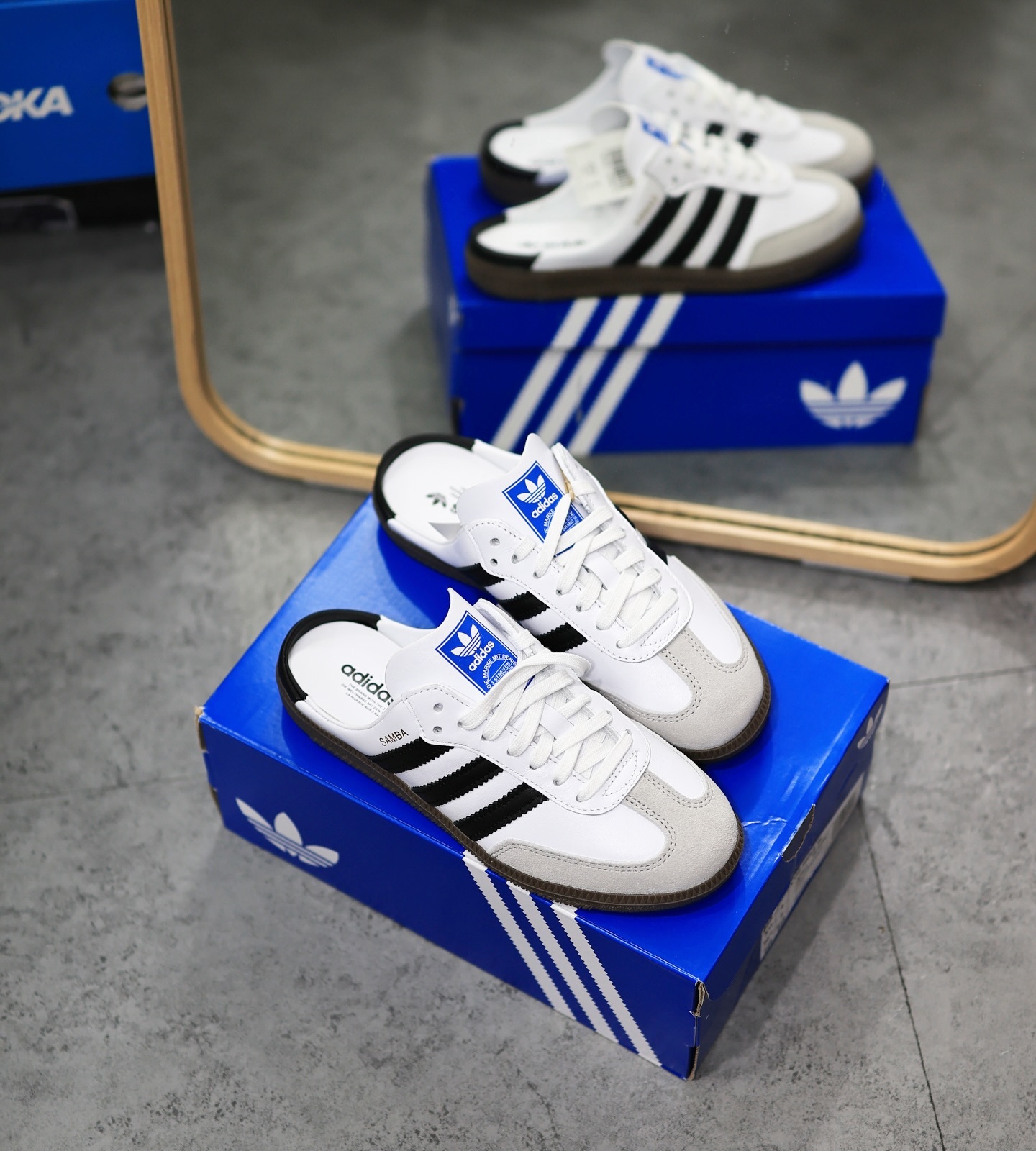 Adidas Originals SAMBA OG MULE White 懶人拖鞋 白色 LB3814