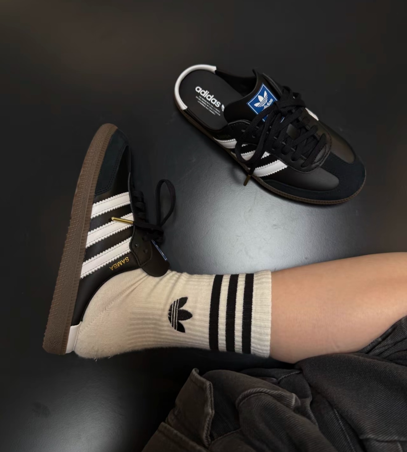 Adidas Originals SAMBA OG MULE BLACK 懶人拖鞋 黑色 LB3815