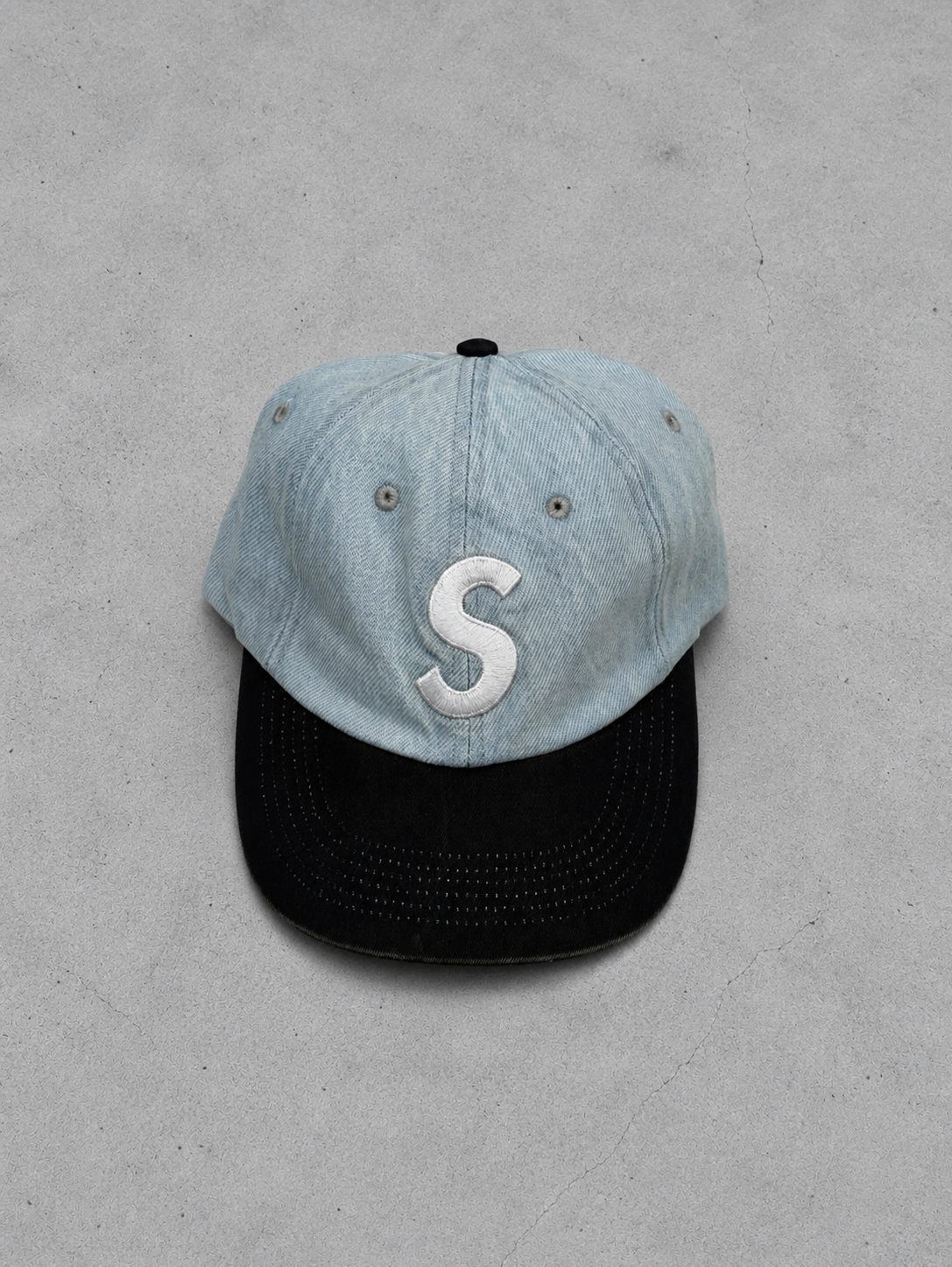 Supreme 25FW Pigment Coated 2-Tone S Logo 6-Panel