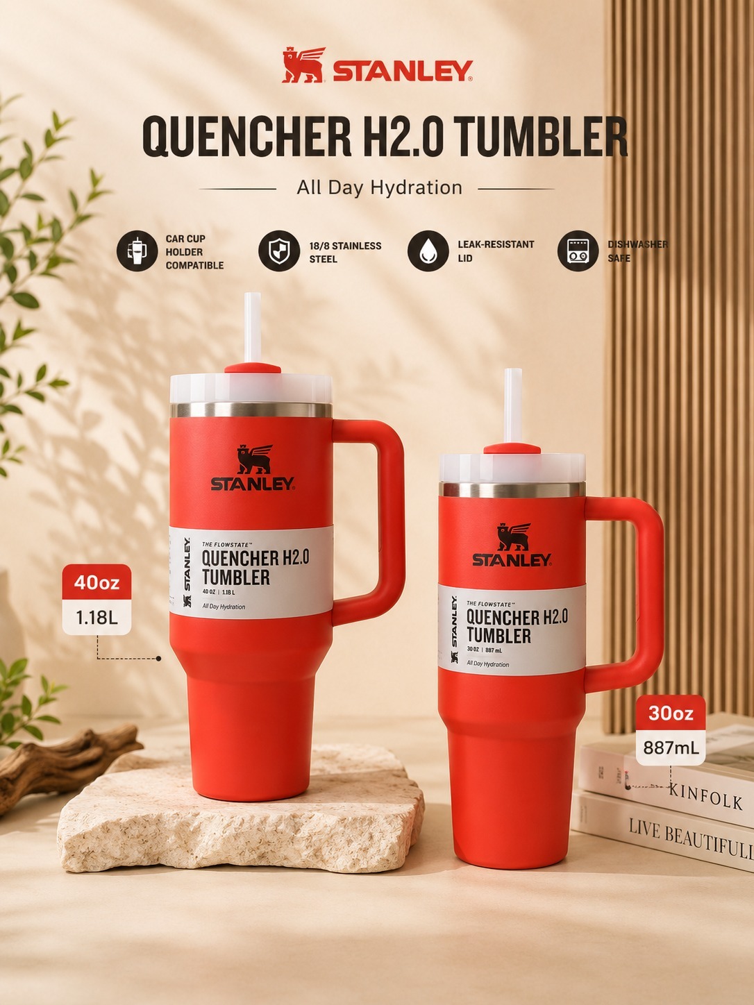 OBS468 STANLEY Quencher H2.0 保溫吸管杯