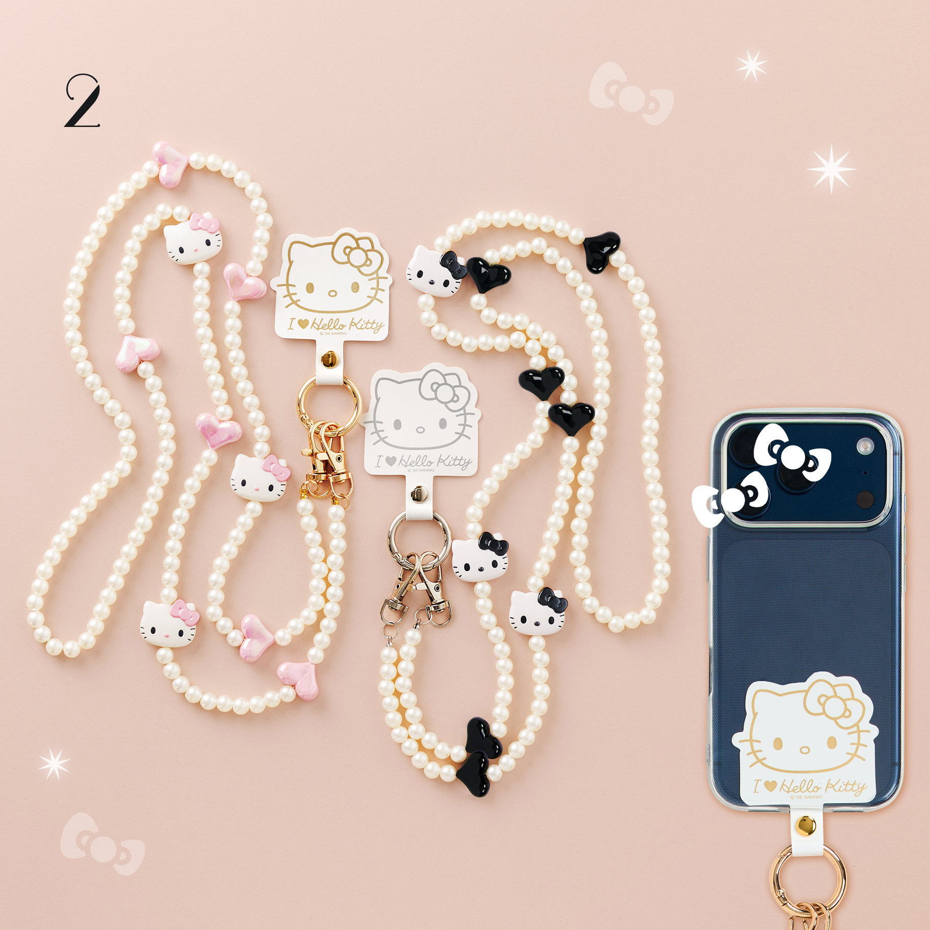 日本 Sanrio I Love Hello Kitty 系列 - 手機掛繩