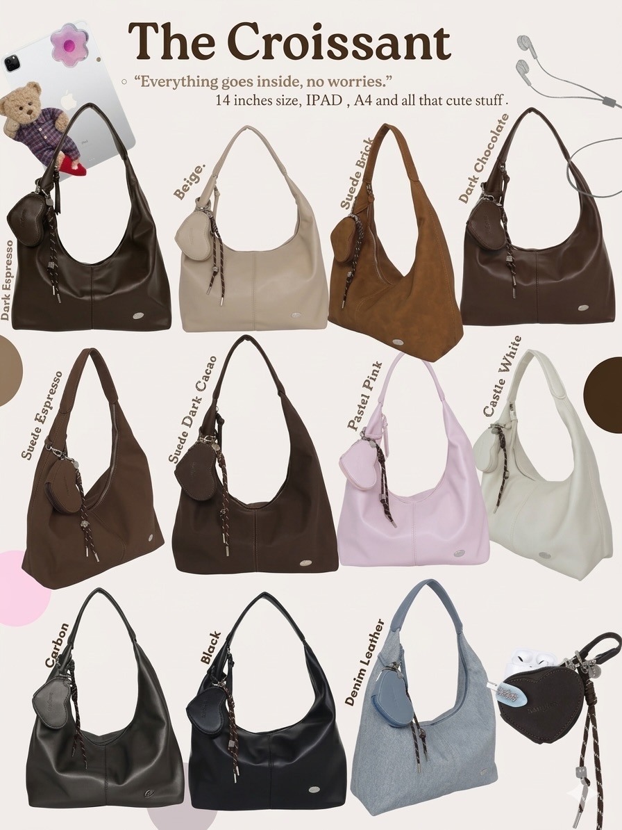 現貨｜泰國 The Croissant Bag (Carbon)