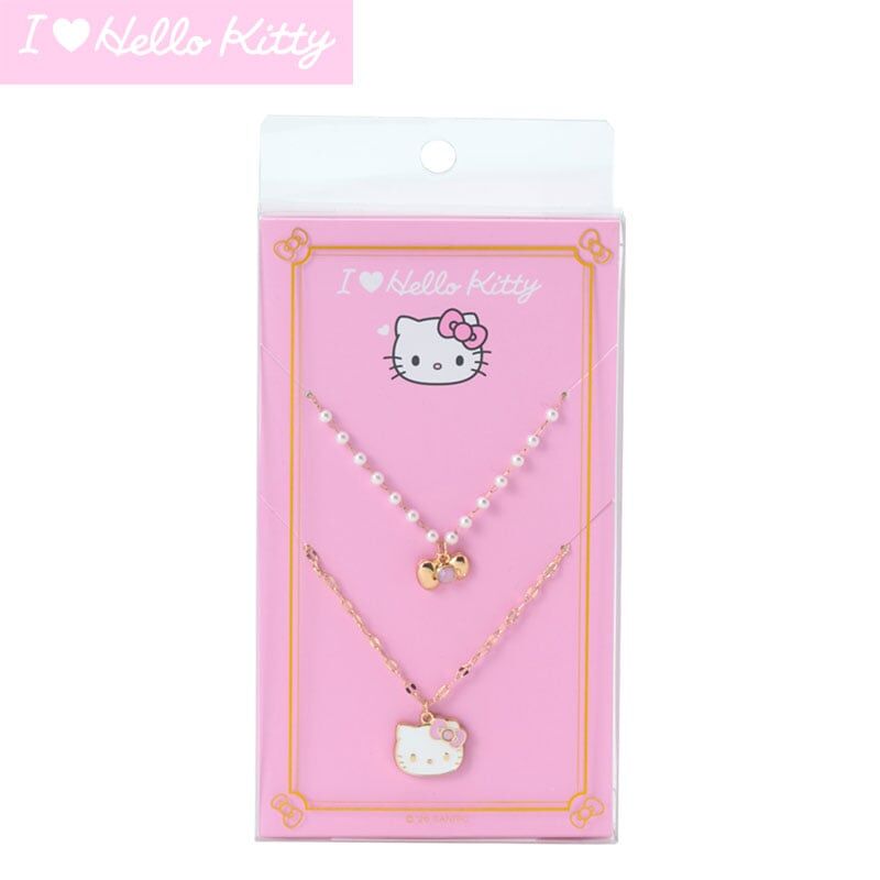 日本 Sanrio I Love Hello Kitty 系列 - 頸鍊2件套