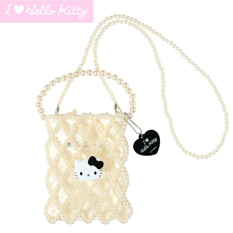 日本 Sanrio I Love Hello Kitty 系列 - 手提斜揹兩用珠珠袋