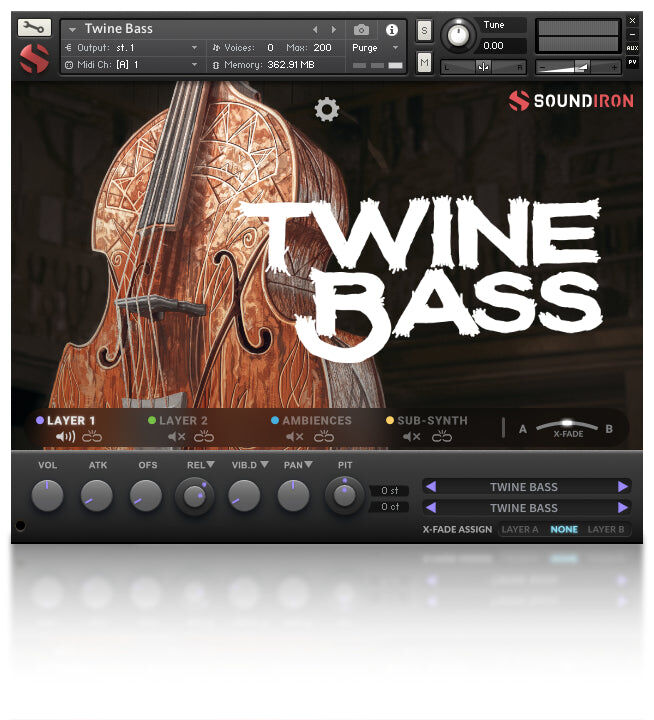 SOUNDIRON Twine Bass｜虛擬貝斯音源