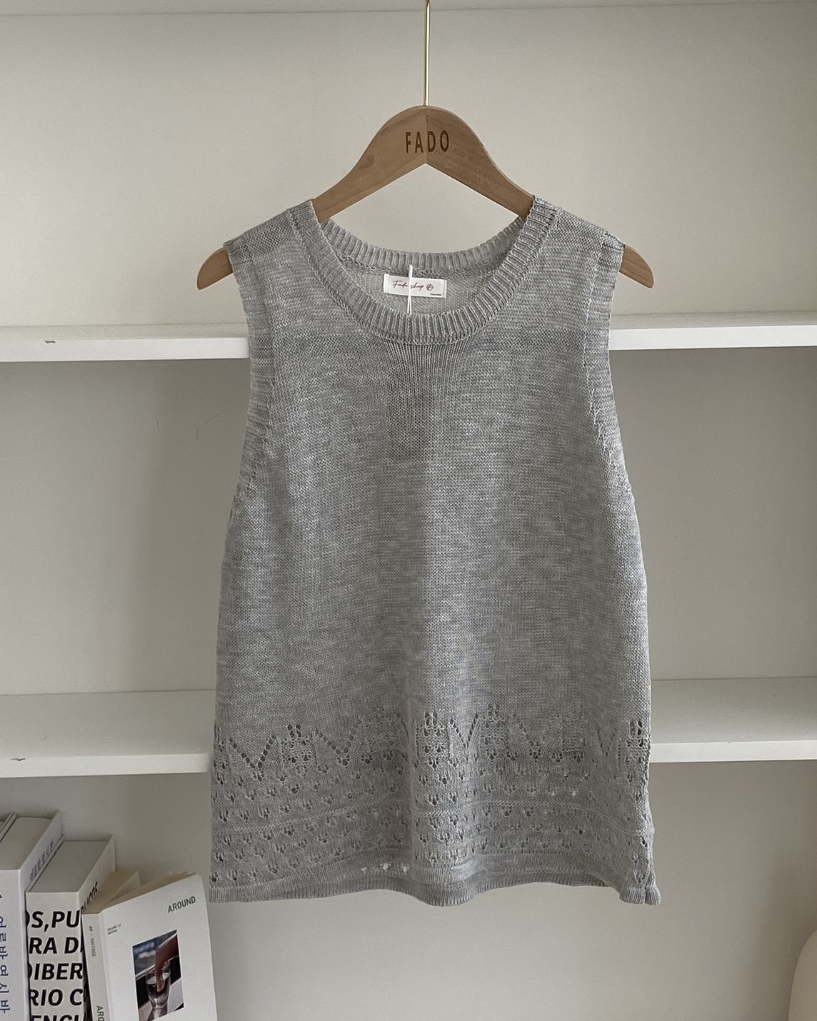 法朵Fado shop｜鏤空緹花針織背心 110B011 三色