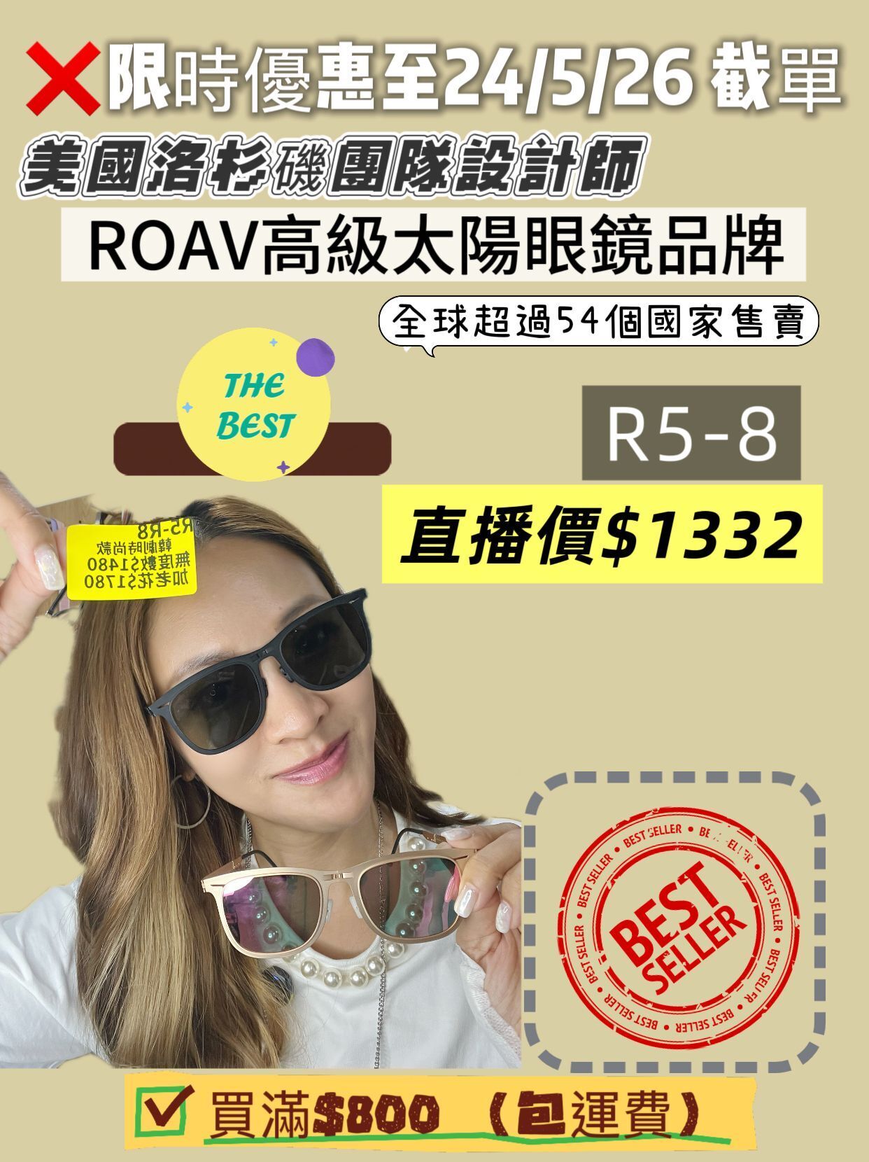 R1-4 W051901 經典摺疊型太陽眼鏡
