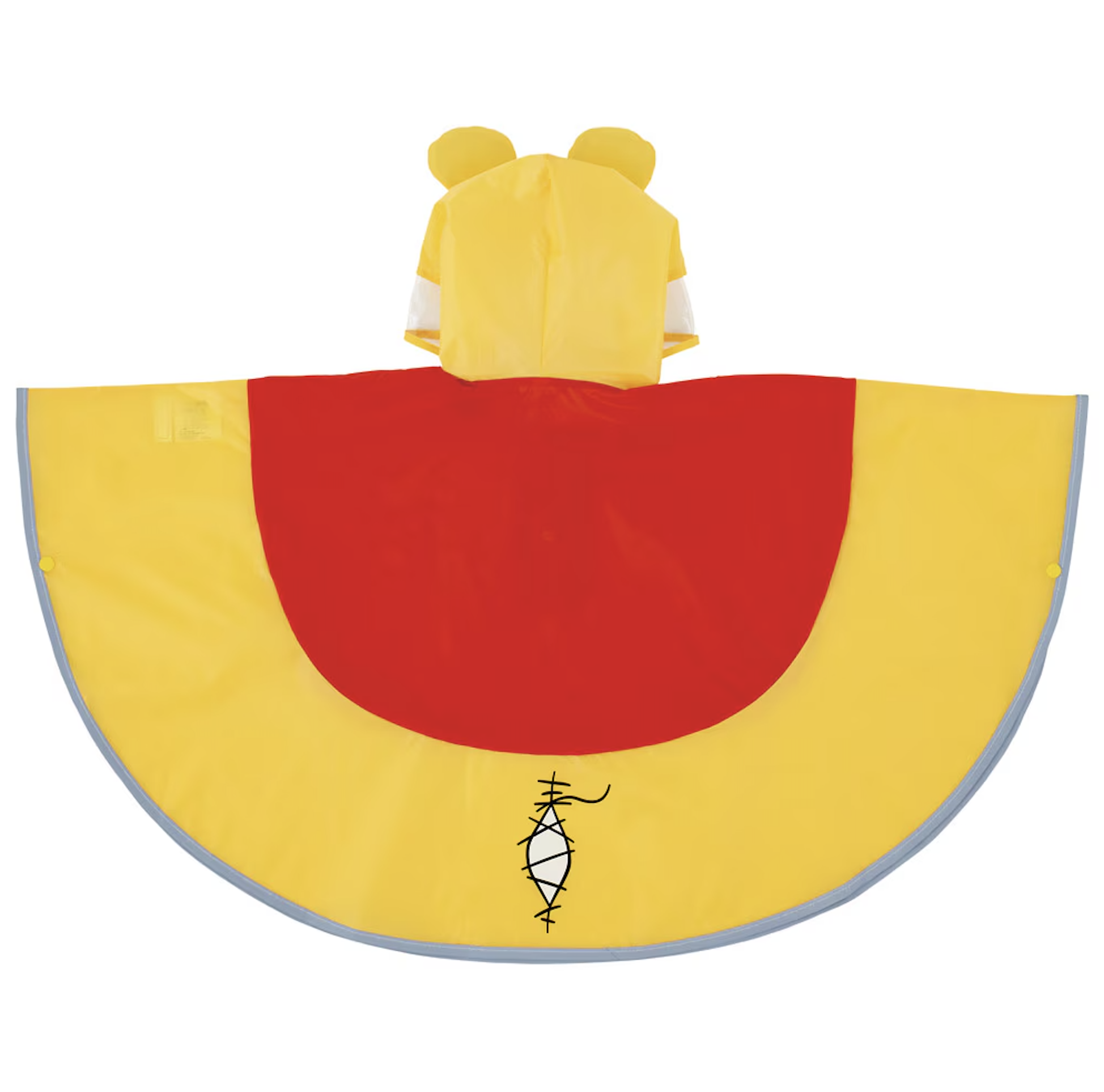 Skater Winnie The Pooh 斗蓬雨衣 適合身高80-100cm