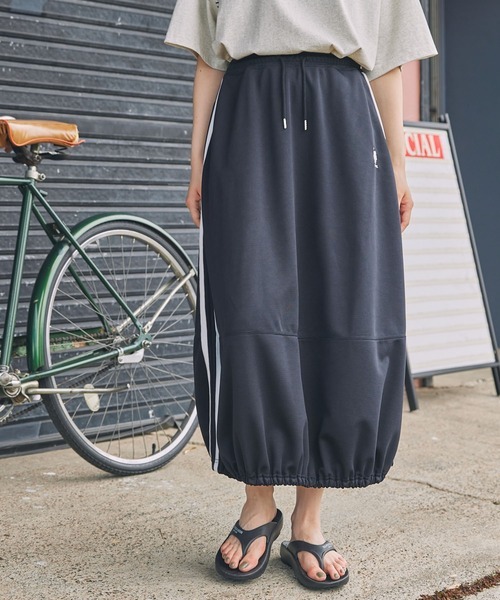 JP US POLO 橡筋腰長裙