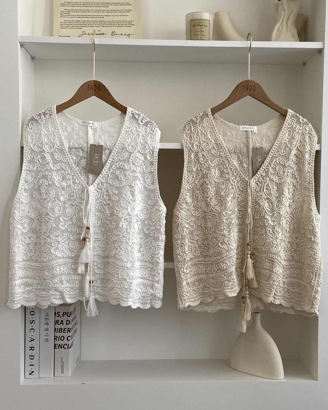 法朵Fado shop｜浮雕波西米亞背心 110B025 兩色