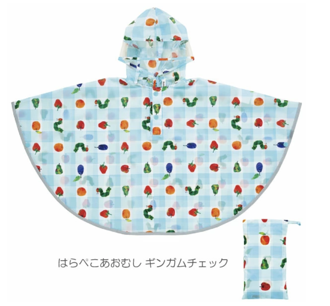 Skater the very hungry caterpillar 斗蓬雨衣 適合身高80-100cm