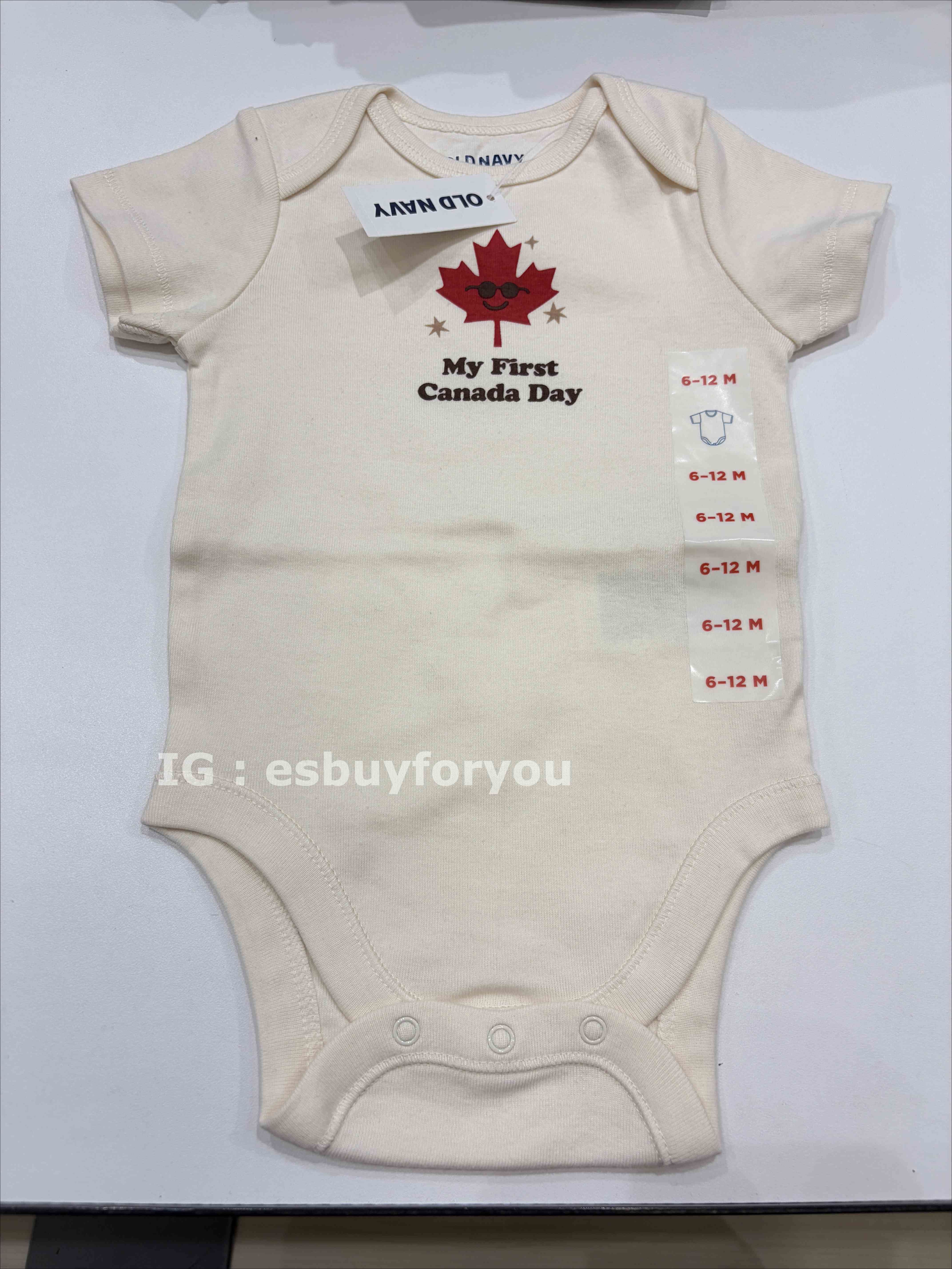 Old Navy BABY 加拿大限定款 圖案 包屁衣 (2色)
