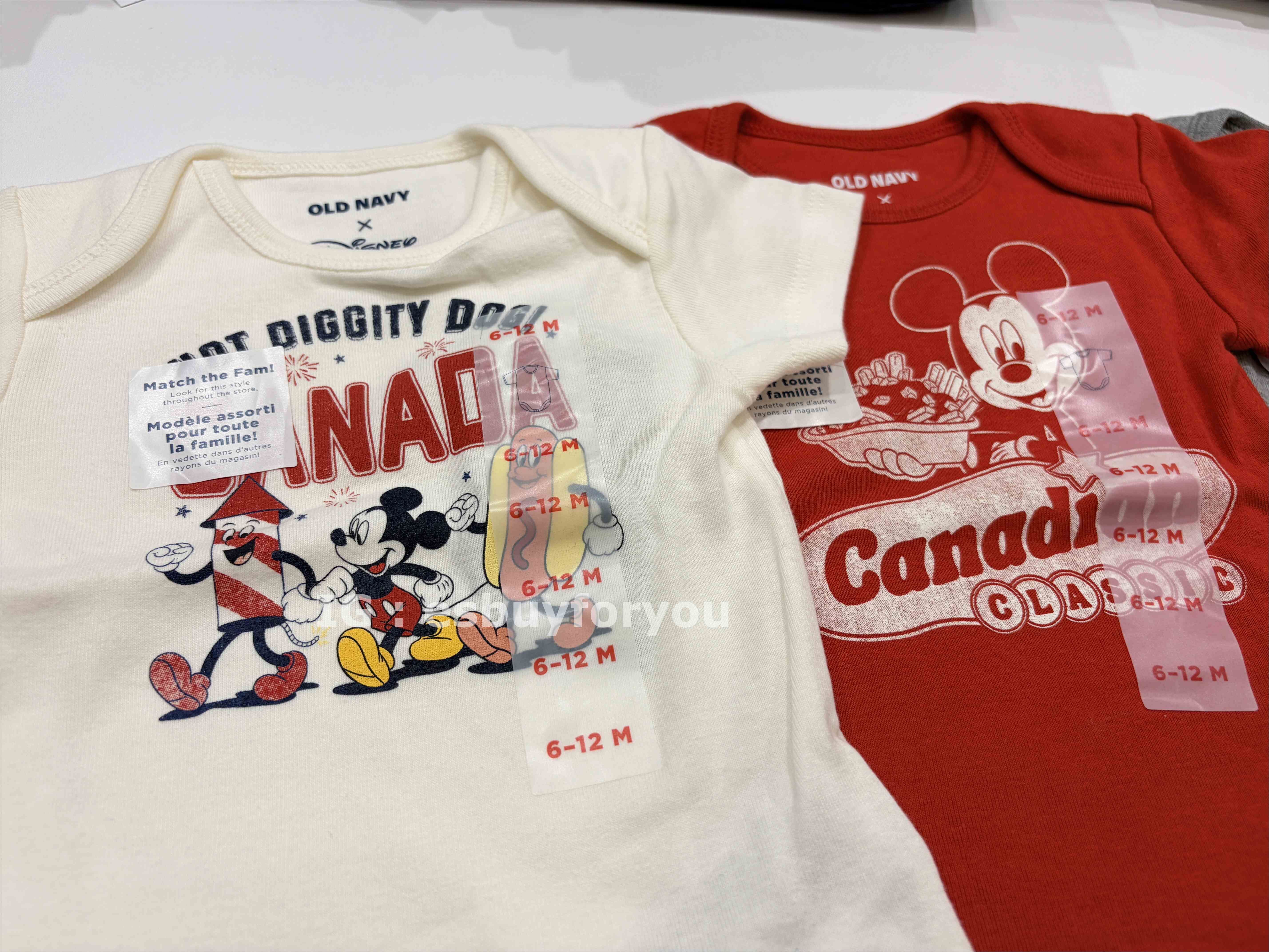 Old Navy BABY  迪士尼聯名 加拿大限定 包屁衣 (3色)