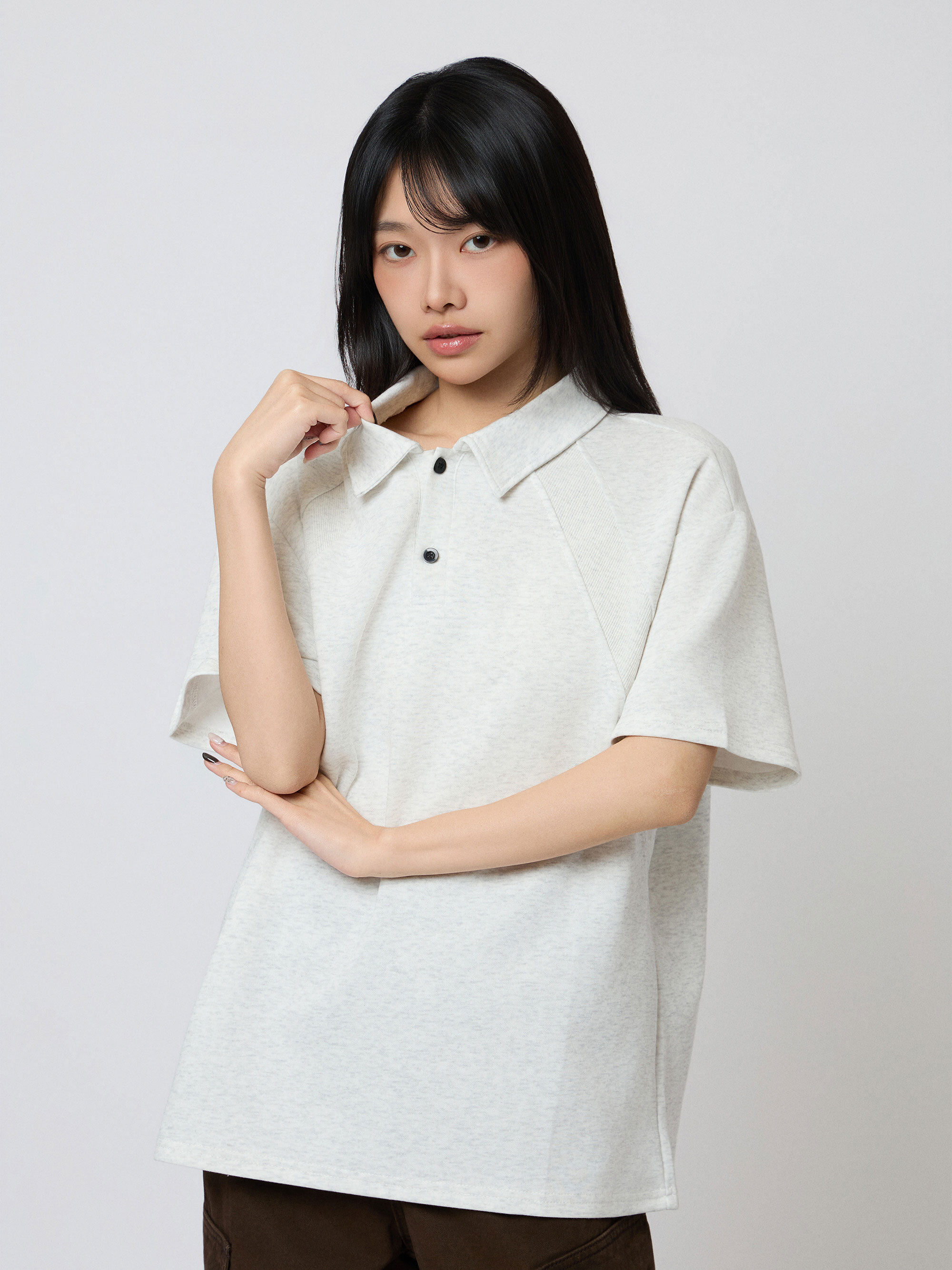 經典純色Polo上衣
